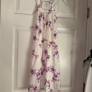 Candie's White and Pink Floral Dress